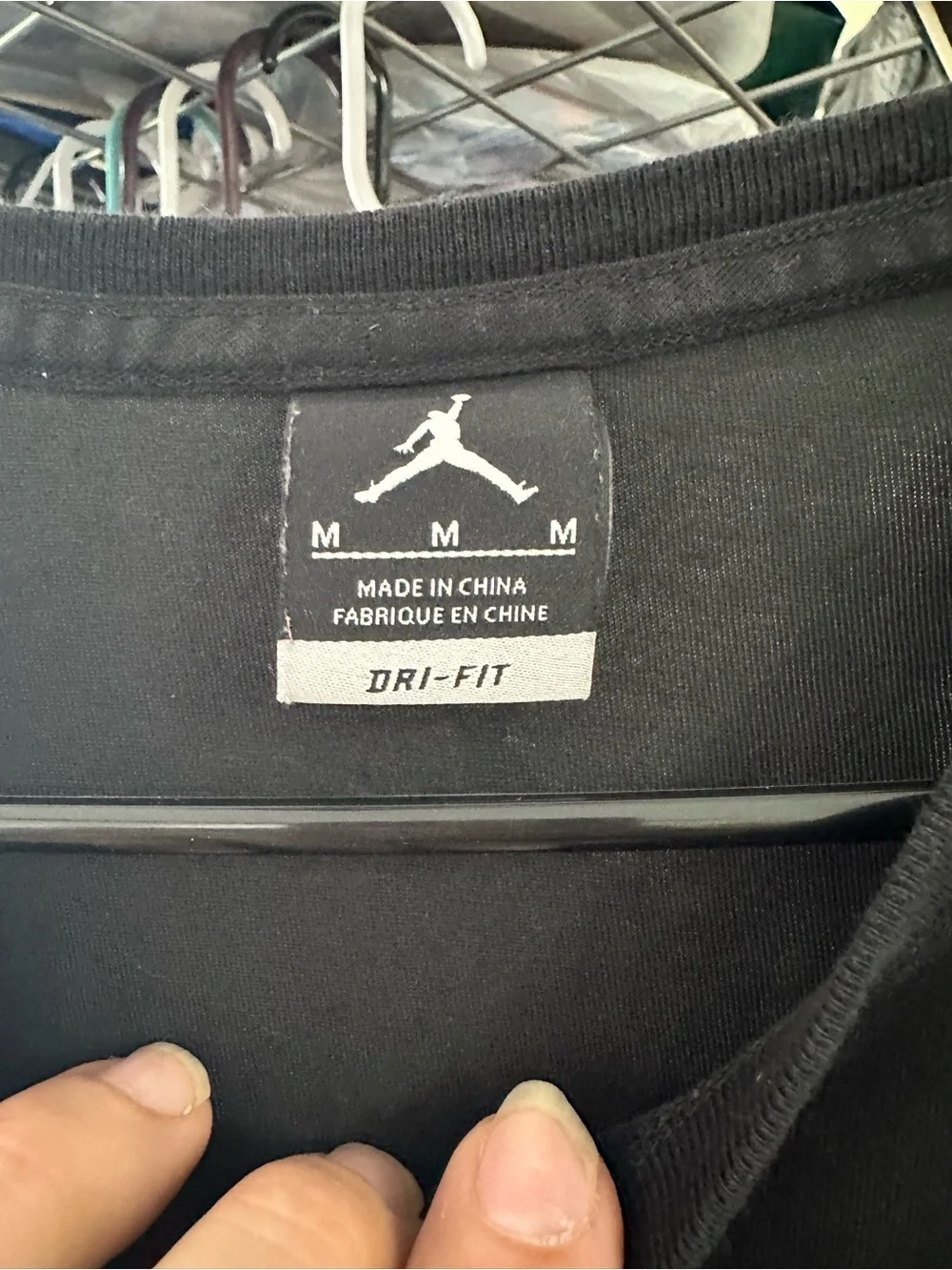 Jordan Dri-FIT Long Sleeve Shirt Black